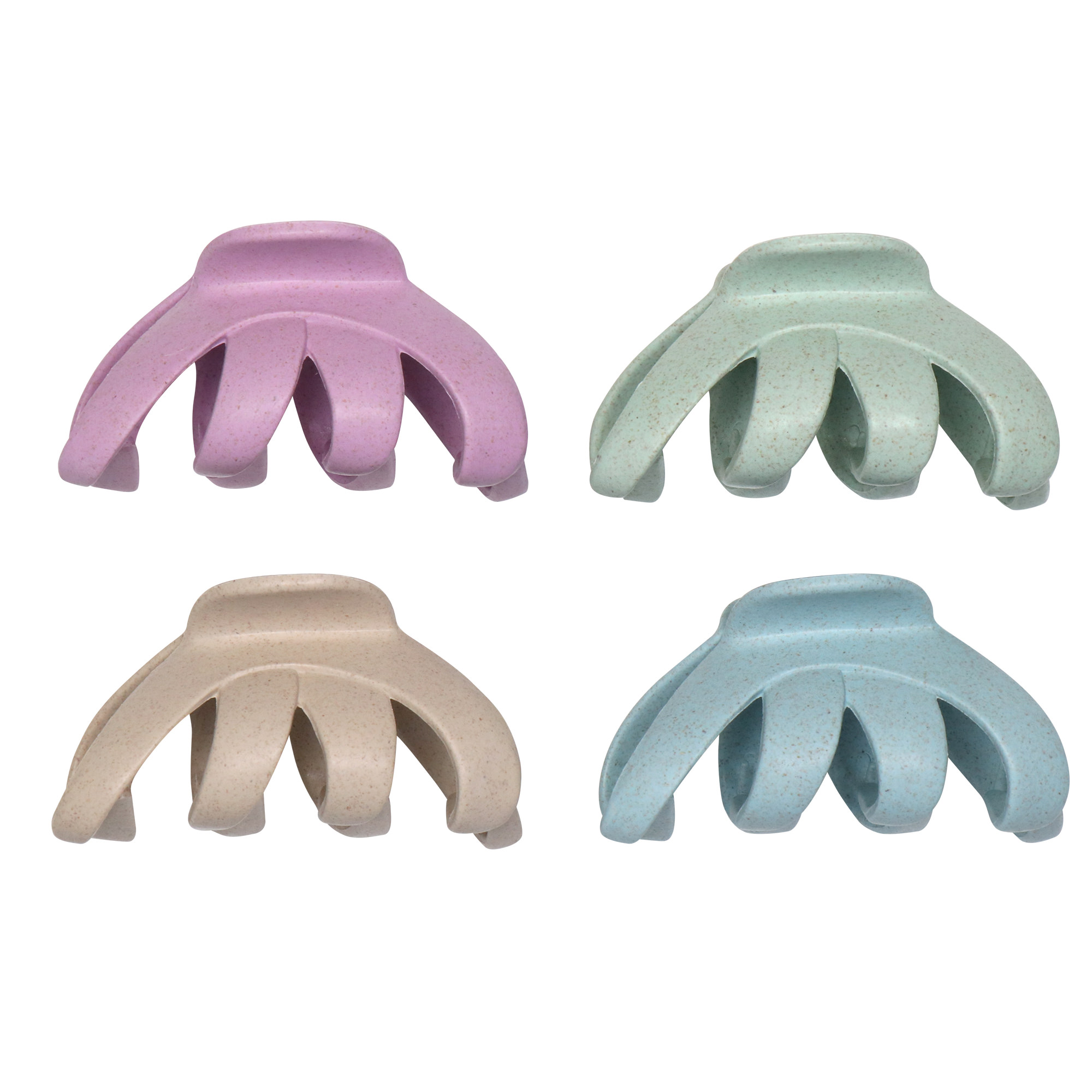 CHIARA AMBRA® Haarklammer-Set 4-tlg. 8 cm