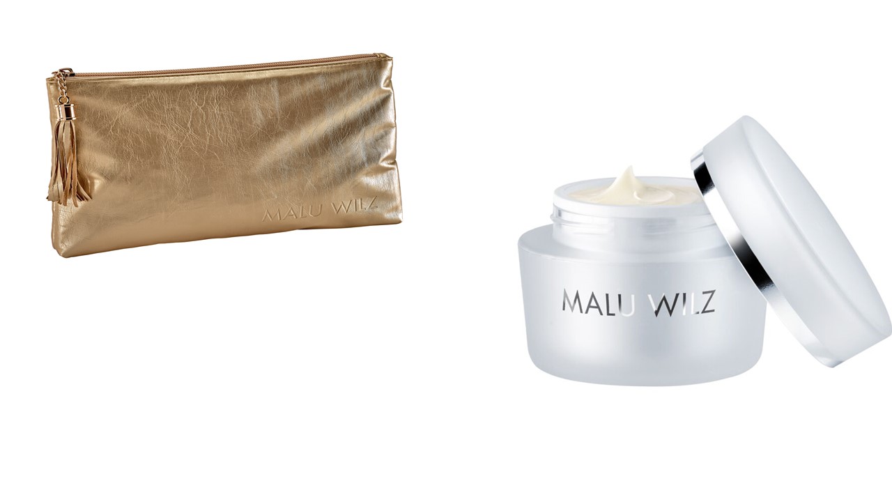 Malu Wilz Caviar Gold Recharging Cream + Kosmetiktasche gold