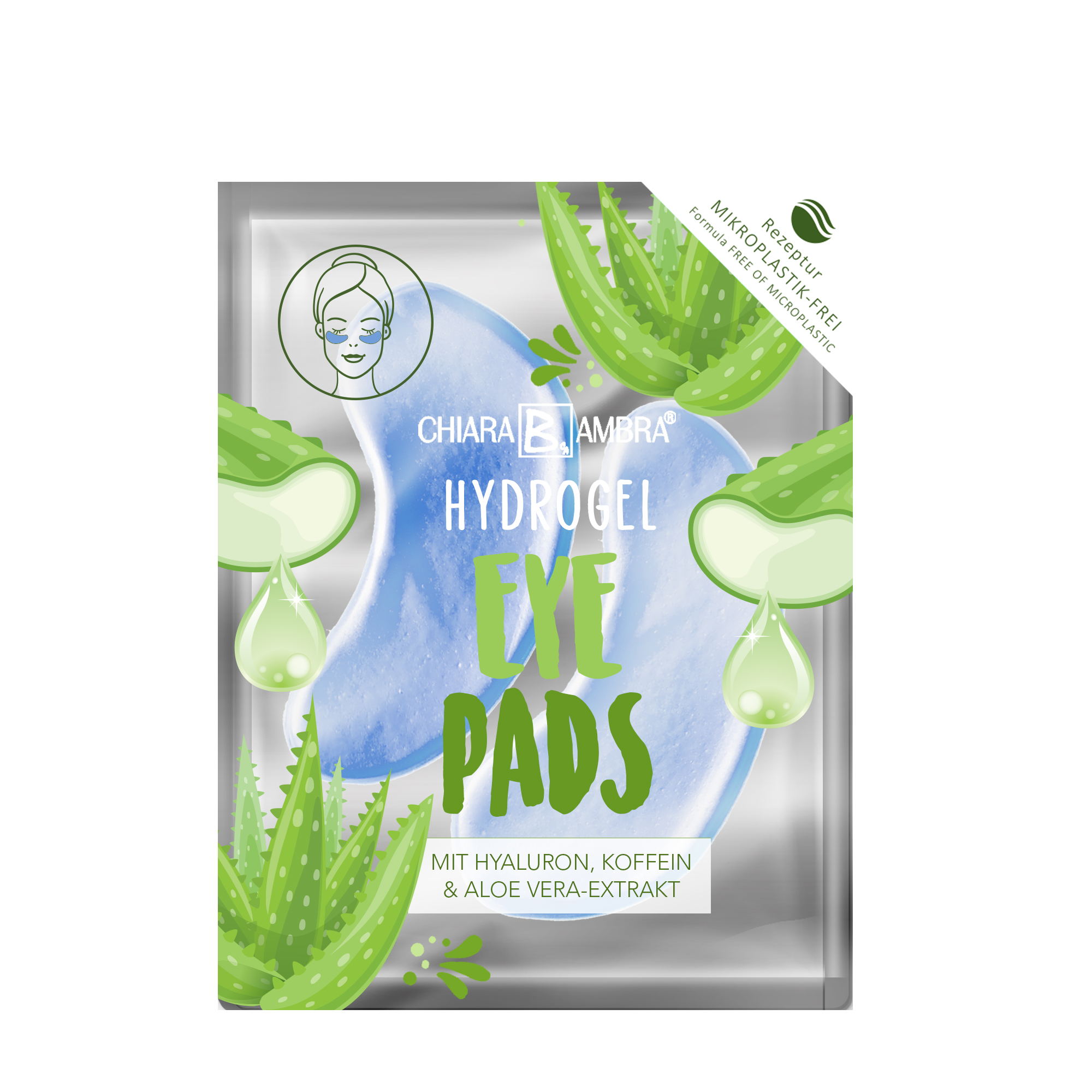 CHIARA AMBRA® Blaue Hydrogel Augenmaske