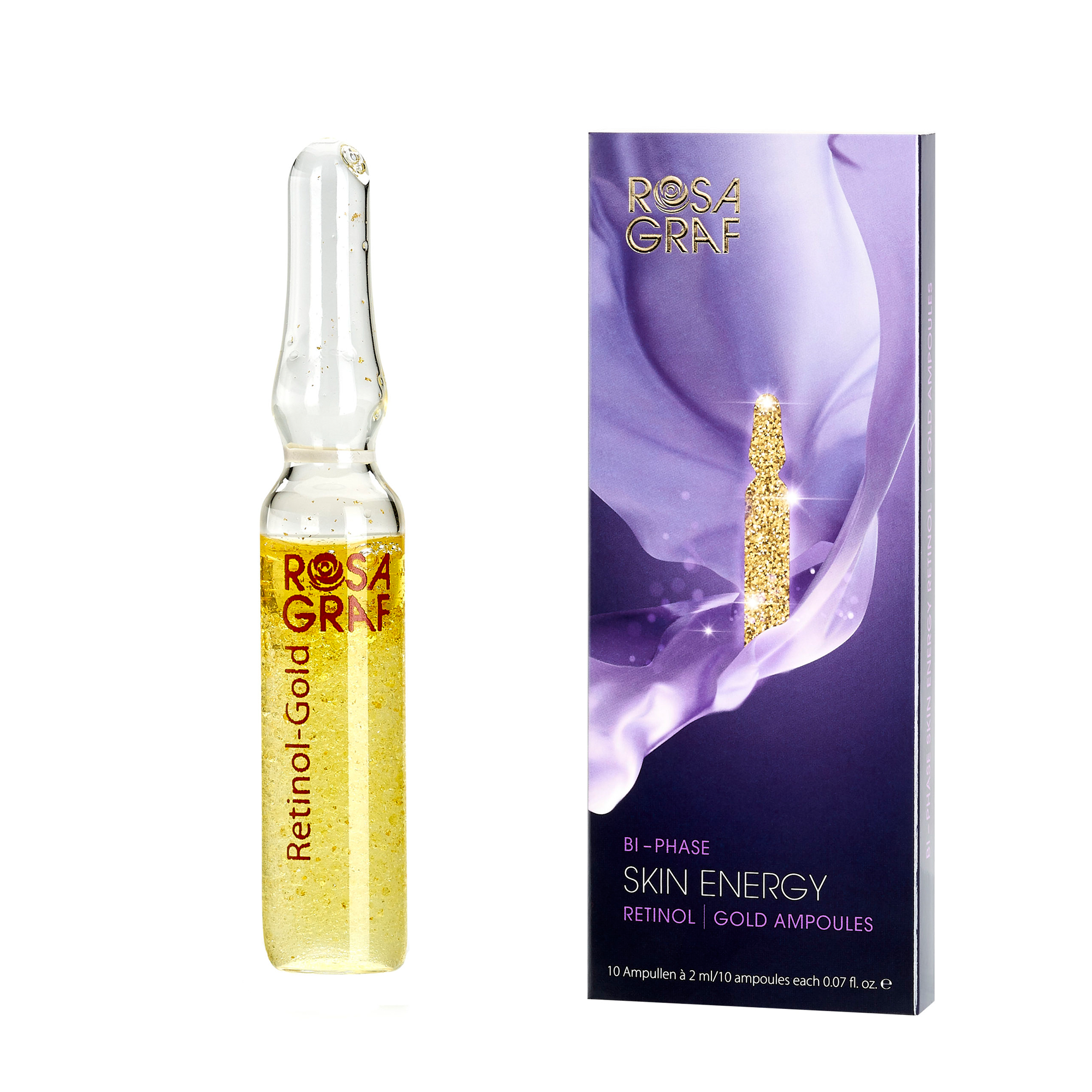 Rosa Graf 2-Phasen Skin Energy Retinol - Gold Ampulle 10 x 2 ml