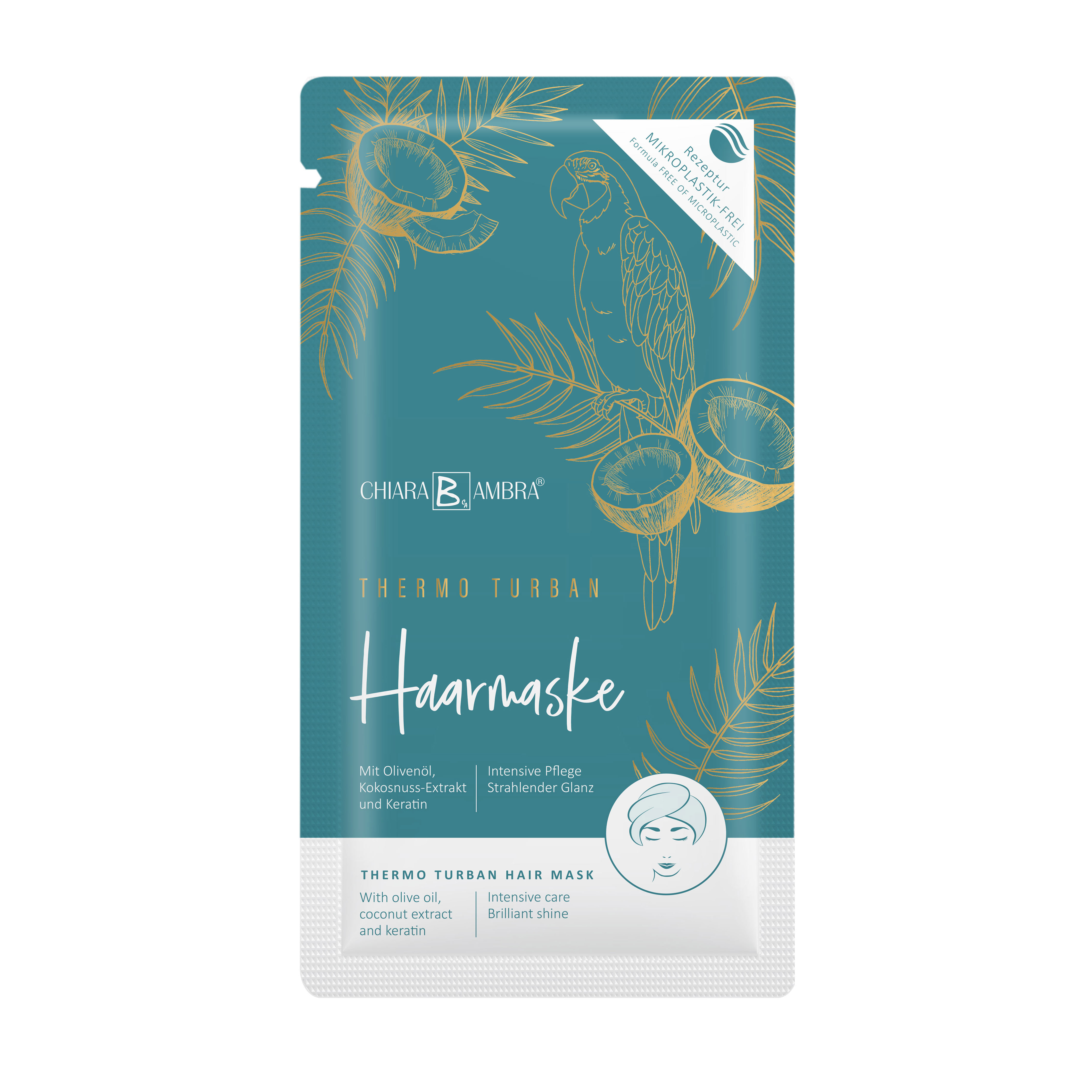 CHIARA AMBRA® Thermo Turban Haarmaske mit Kokosnuss Extrakt
