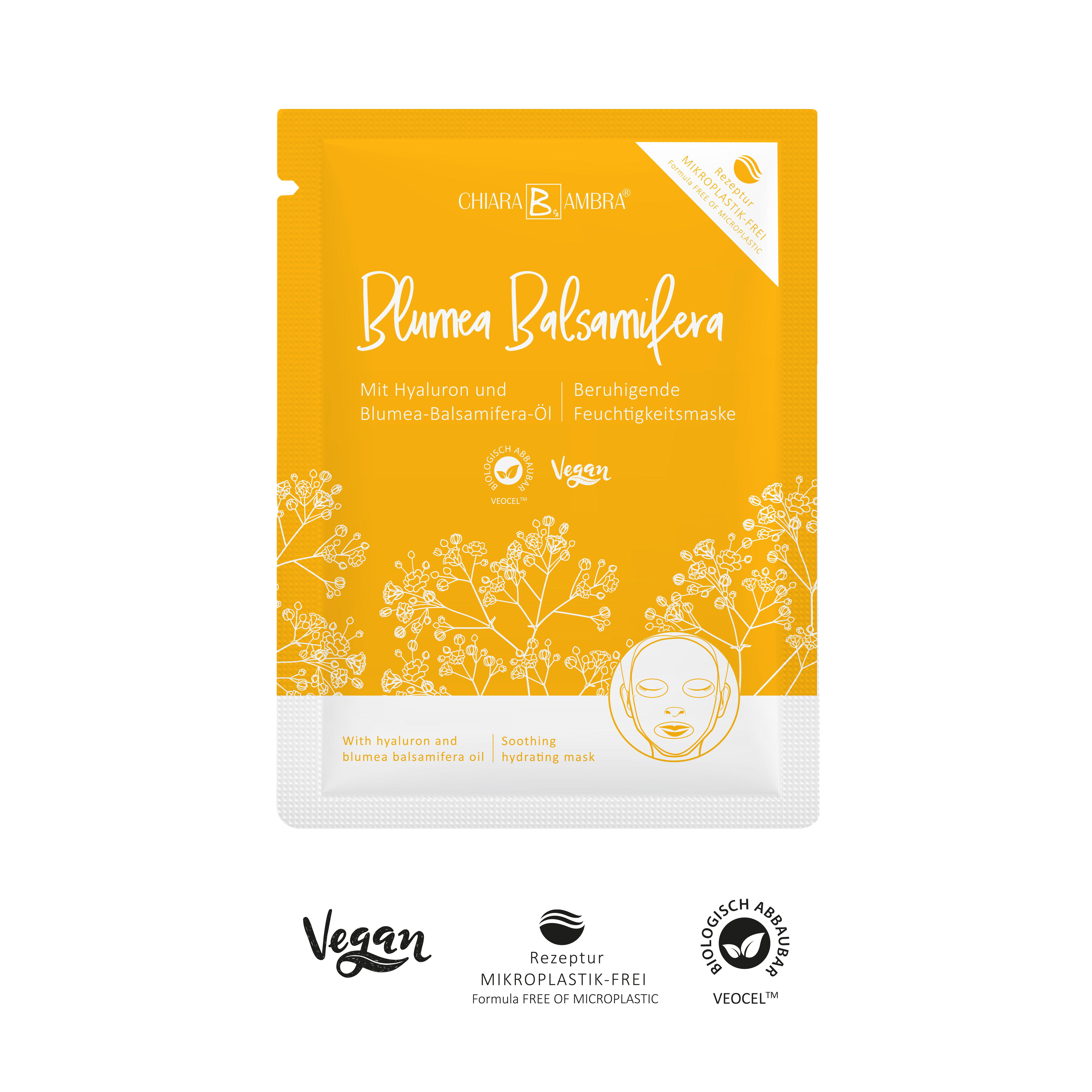 CHIARA AMBRA® Beruhigende Feuchtigkeitstuchmaske