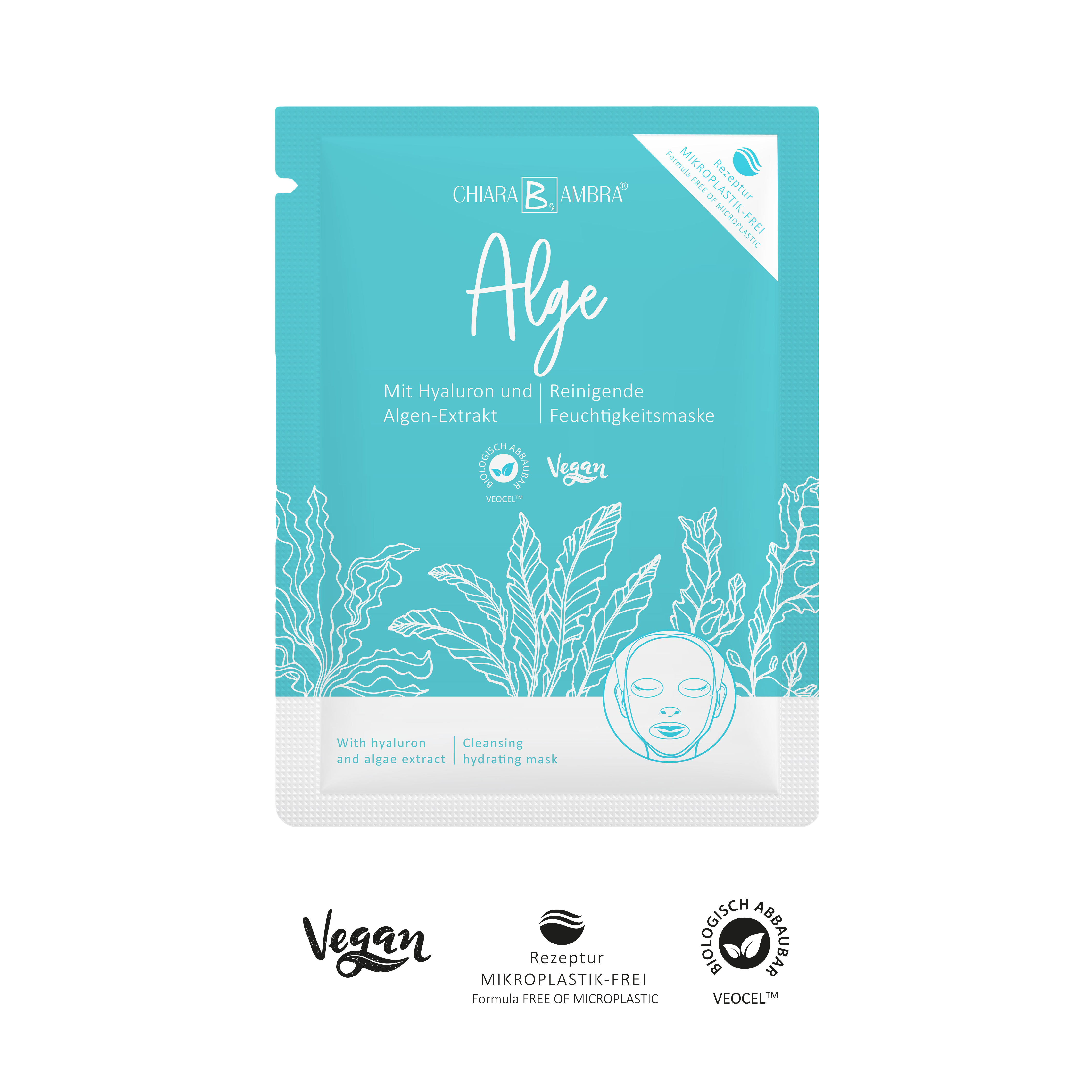 CHIARA AMBRA® Reinigende Feuchtigkeitstuchmaske mit Algen-Extrakt