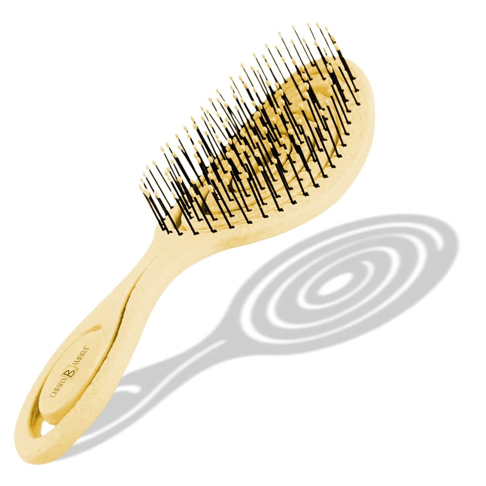 CHIARA AMBRA® Haarbürste mit Stroh gelb