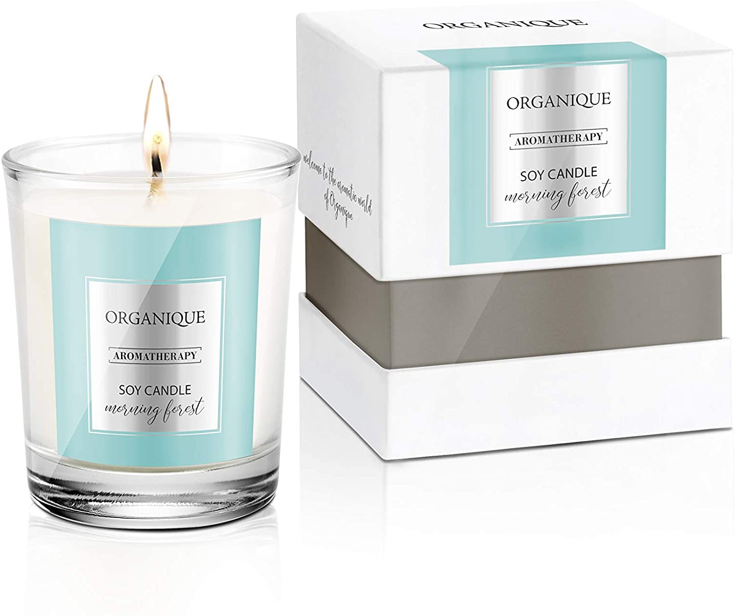 Organique Soy Candle morning forest klein