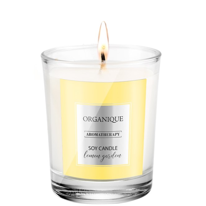 Organique Soy Candle lemon garden klein